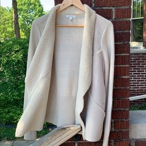ORVIS faux fur cardigan